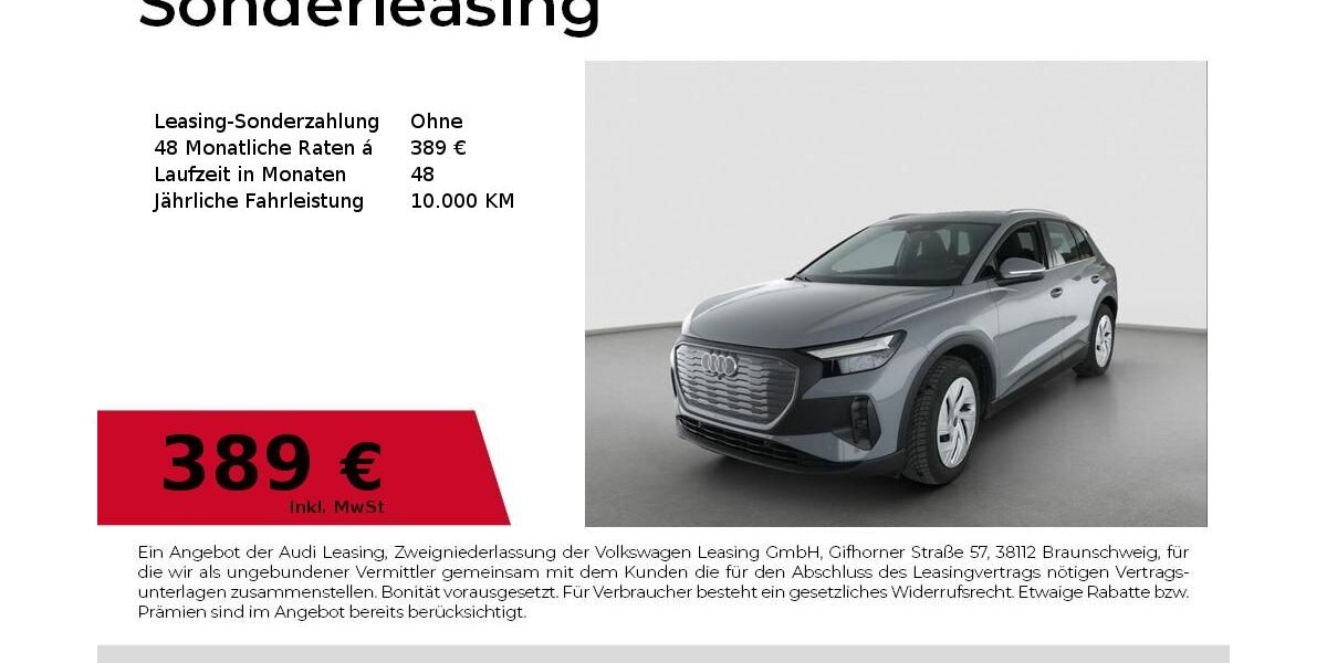 Audi Q4 e-tron 5.990 km 40.240 &euro; Erlangen 91058