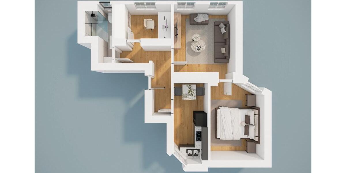 Etagenwohnung Nürnberg Sankt Leonhard - 3 Zimmer, 54 m&sup2;, 810&euro; | Angebot:26544509