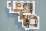 Etagenwohnung Nürnberg Sankt Leonhard - 3 Zimmer, 54 m&sup2;, 810&euro; | Angebot:26544509