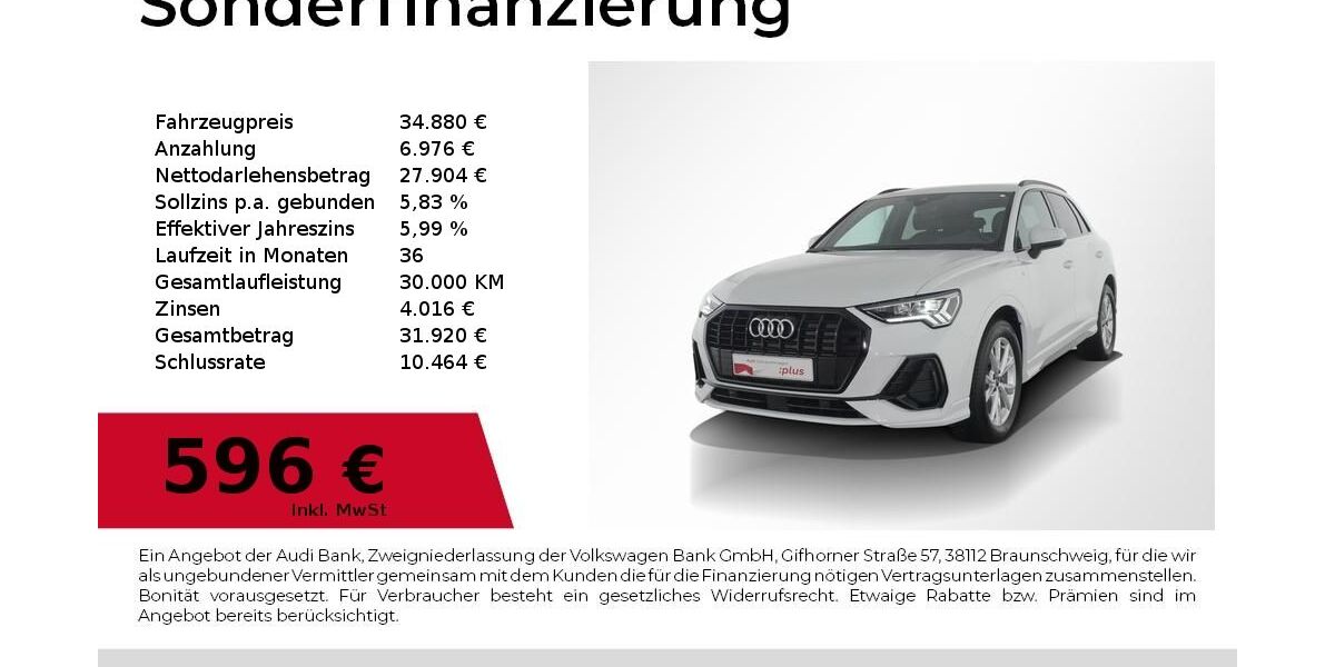 Audi Q3 28.391 km 33.880 &euro; Nürnberg 90441