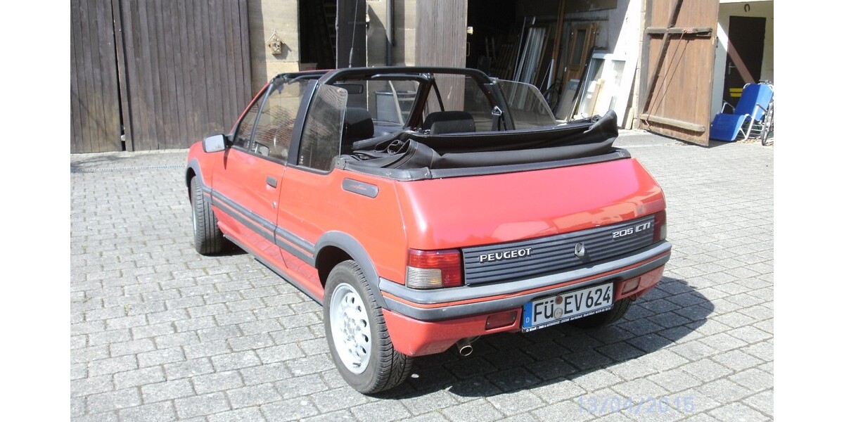 Peugeot 205 CTI 105.000 km 9.800 &euro; Fürth 90744