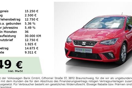 Seat Ibiza 50.550 km 15.250 &euro; Lauf an der Pegnitz 91207