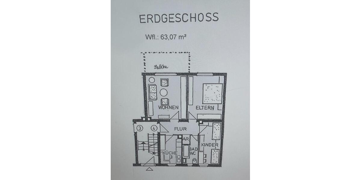 Erdgeschoßwohnung Nürnberg Gleißhammer - 3 Zimmer, 63 m&sup2;, 195.000&euro; | Angebot:27601149