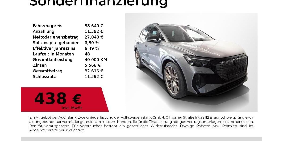 Audi Q4 e-tron 50.400 km 38.640 &euro; Nürnberg 90411
