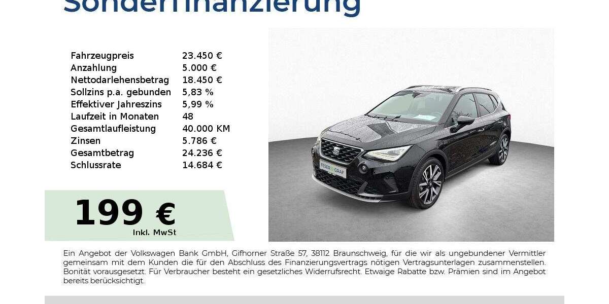 Seat Arona 6.900 km 23.450 &euro; Schwabach 91126