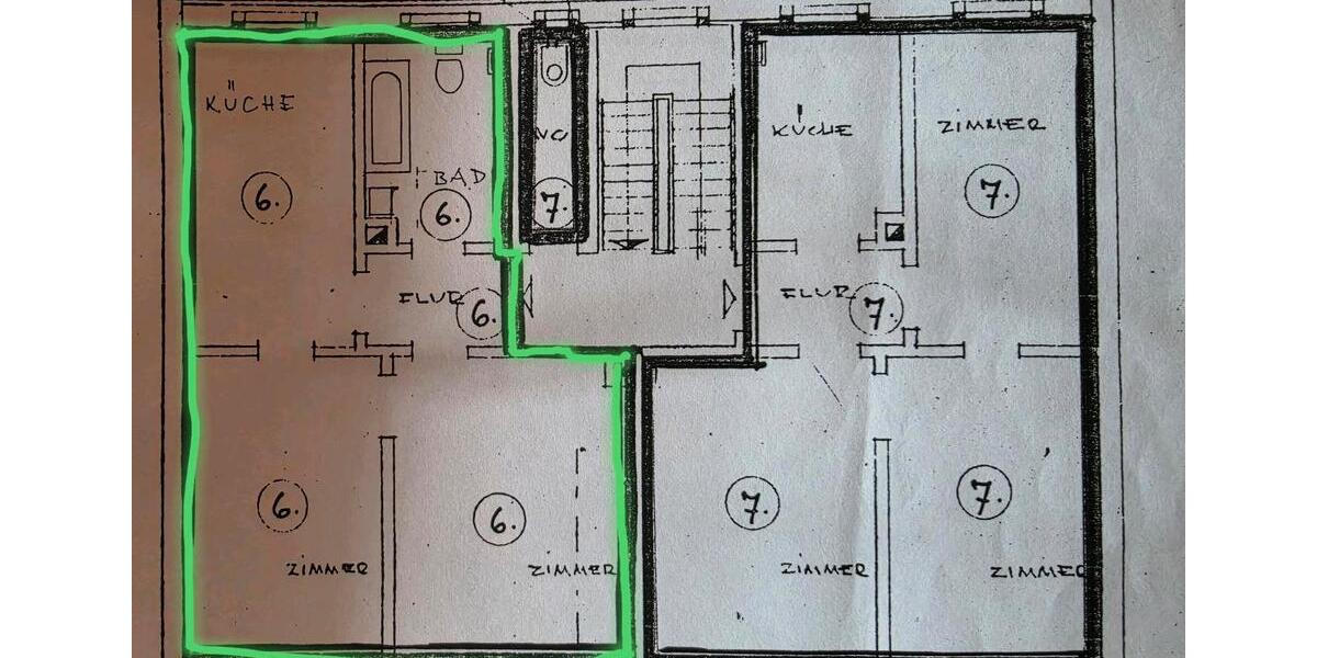 Etagenwohnung Nürnberg Gleißhammer - 2 Zimmer, 50 m&sup2;, 174.999&euro; | Angebot:27270872