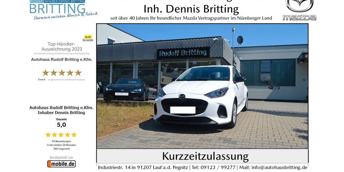 Mazda 2 Hybrid 7.000 km 20.890 &euro; Lauf 91207