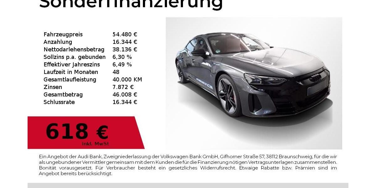 Audi RS e-tron GT 81.300 km 53.680 &euro; Nürnberg 90411