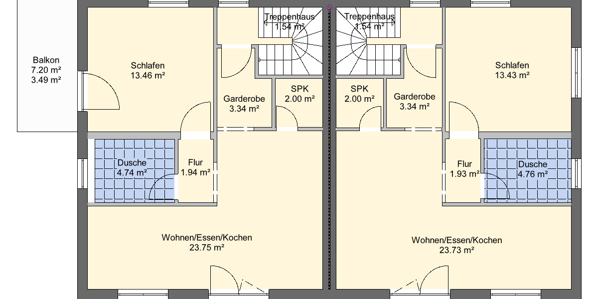 Etagenwohnung Veitsbronn Siegelsdorf - 2 Zimmer, 50 m&sup2;, 259.000&euro; | Angebot:25926472