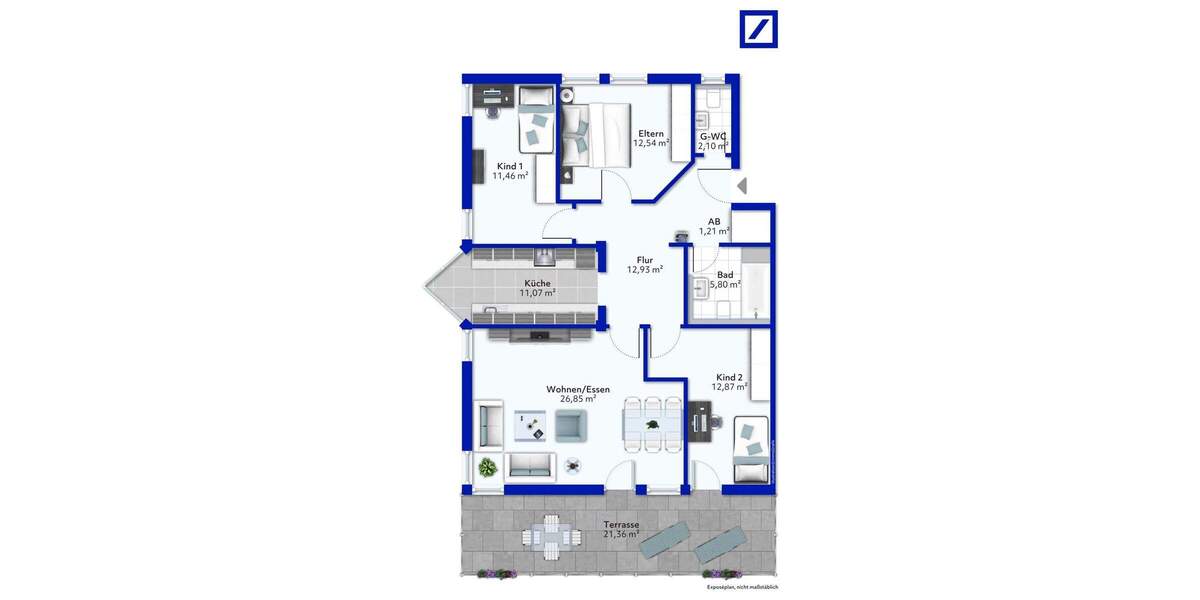Etagenwohnung Hemhofen - 4 Zimmer, 104 m&sup2;, 299.000&euro; | Angebot:25686028