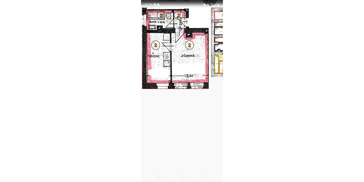 Erdgeschoßwohnung Nürnberg Gibitzenhof - 1 Zimmer, 30 m&sup2;, 620&euro; | Angebot:25179975