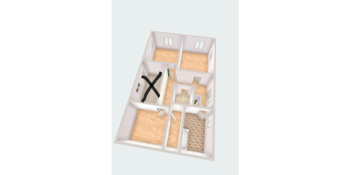 Erdgeschoßwohnung Abenberg - 2 Zimmer, 74 m&sup2;, 550&euro; | Angebot:24851038