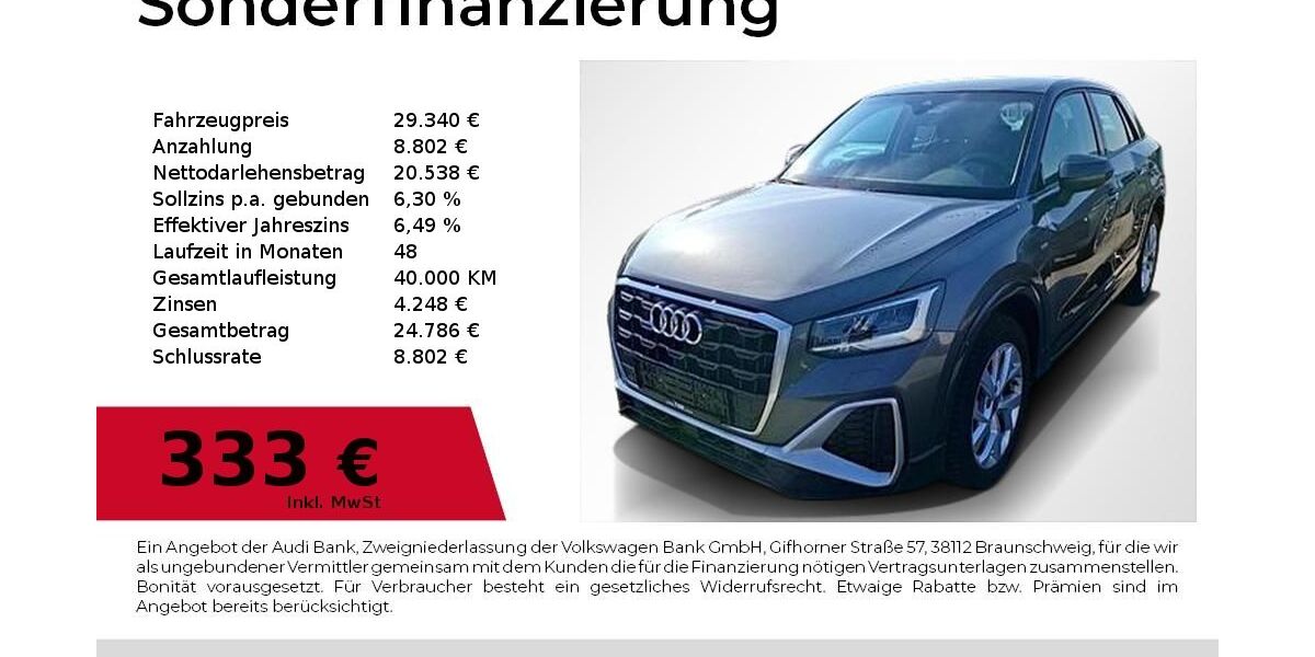 Audi Q2 9.100 km 29.340 &euro; Nürnberg 90411