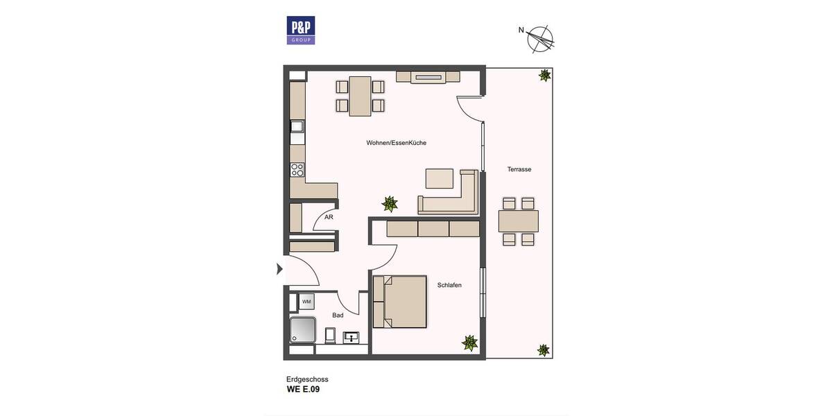 Etagenwohnung Fürth Innenstadt - 2 Zimmer, 61 m&sup2;, 1.044&euro; | Angebot:26791147