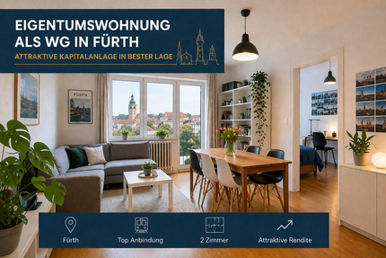 Wohnung Fürth Altstadt - 2 Zimmer, 36 m&sup2;, 190.000&euro; | Angebot:27567248