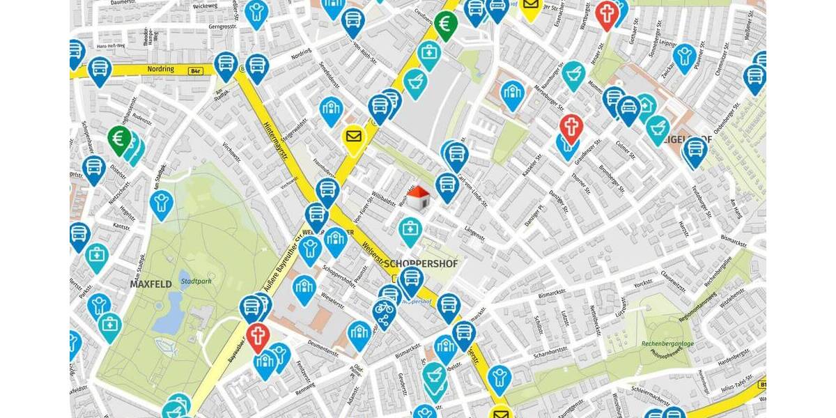 Etagenwohnung Nürnberg Schoppershof - 4 Zimmer, 95 m&sup2;, 250.000&euro; | Angebot:25996007