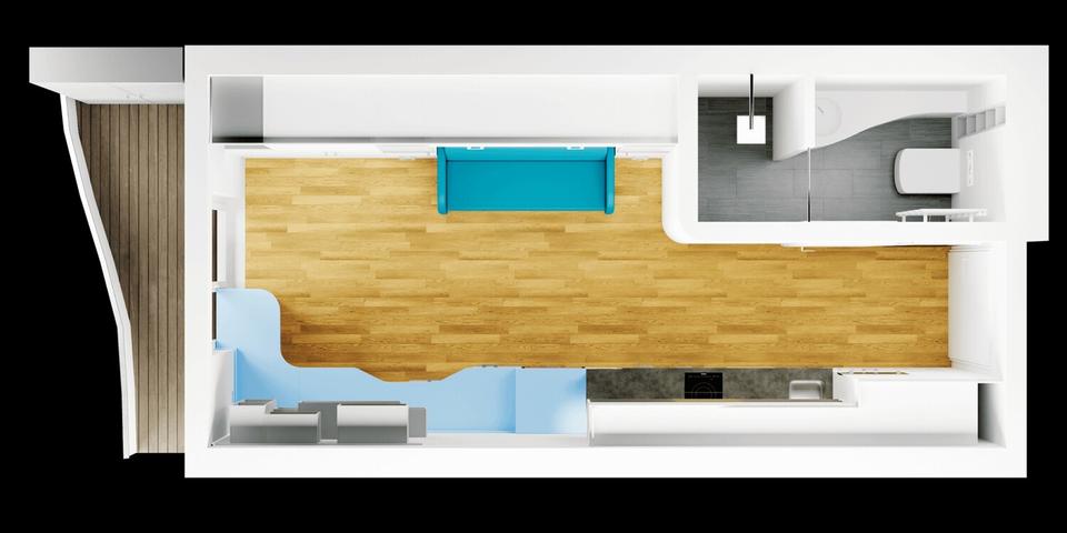 Etagenwohnung Erlangen Bruck - 1 Zimmer, 23 m&sup2;, 640&euro; | Angebot:25856312