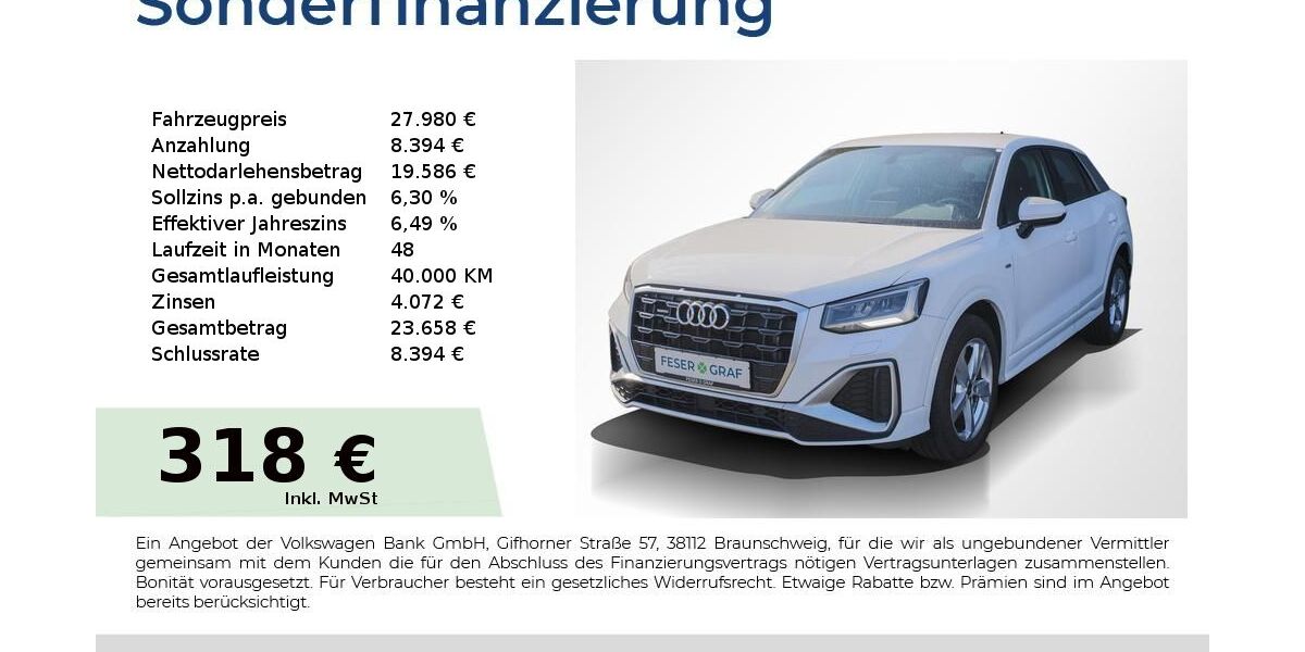 Audi Q2 51.800 km 27.980 &euro; Höchstadt an der Aisch 91315