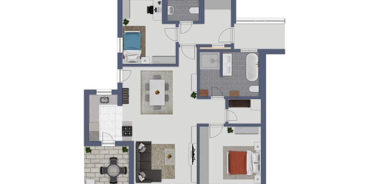 Etagenwohnung Windsbach - 3 Zimmer, 99 m&sup2;, 345.000&euro; | Angebot:25677605
