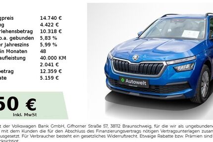 Skoda Kamiq 86.450 km 14.740 &euro; Nürnberg 90431