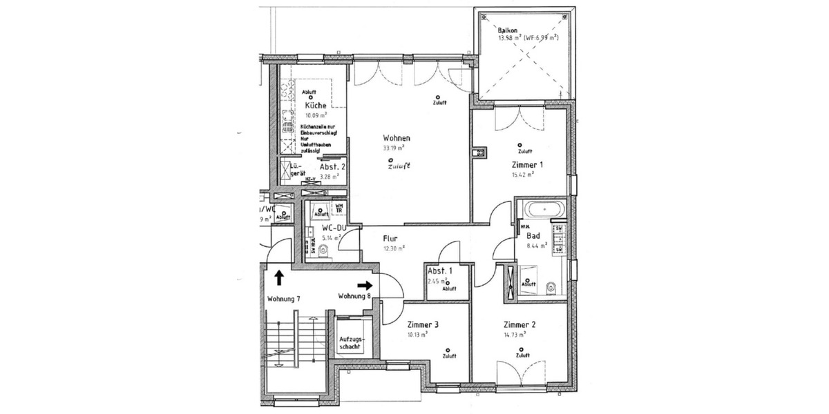 Etagenwohnung Nürnberg - 4.5 Zimmer, 122 m&sup2;, 1.080.000&euro; | Angebot:24682737