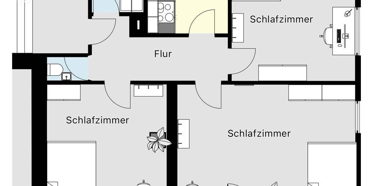 Etagenwohnung Erlangen Sieglitzhof - 4 Zimmer, 15 m&sup2;, 390&euro; | Angebot:25787246