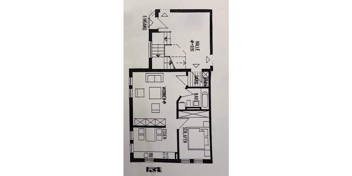 Etagenwohnung Heilsbronn - 2 Zimmer, 50 m&sup2;, 139.000&euro; | Angebot:25695638