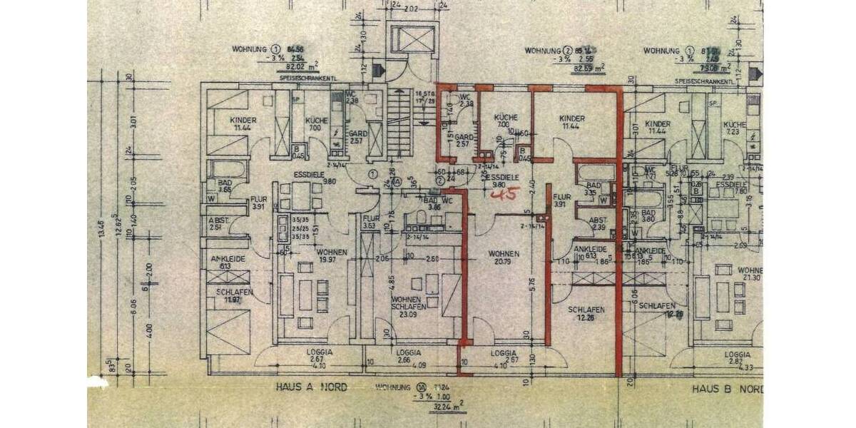 Etagenwohnung Fürth Hardhöhe - 3 Zimmer, 235.000&euro; | Angebot:26029573