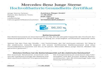 Mercedes-Benz EQA 35.493 km 33.990 &euro; Altdorf 90518