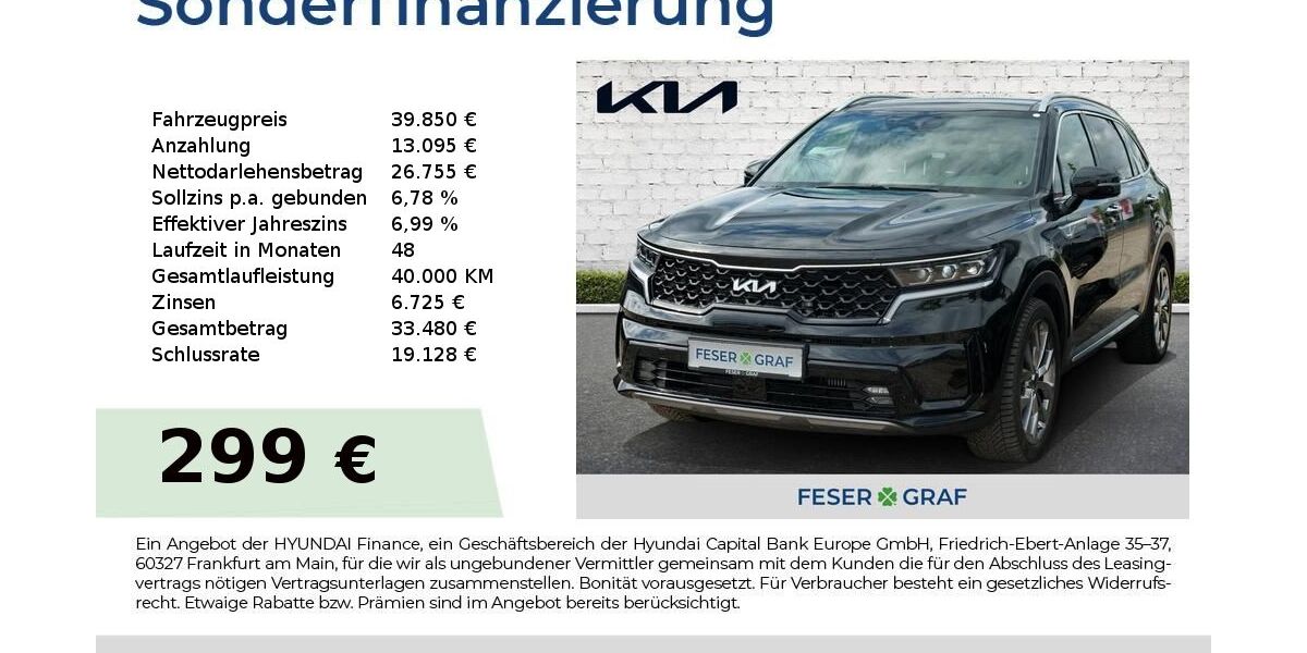 Kia Sorento 31.822 km 39.850 &euro; Roth 91154