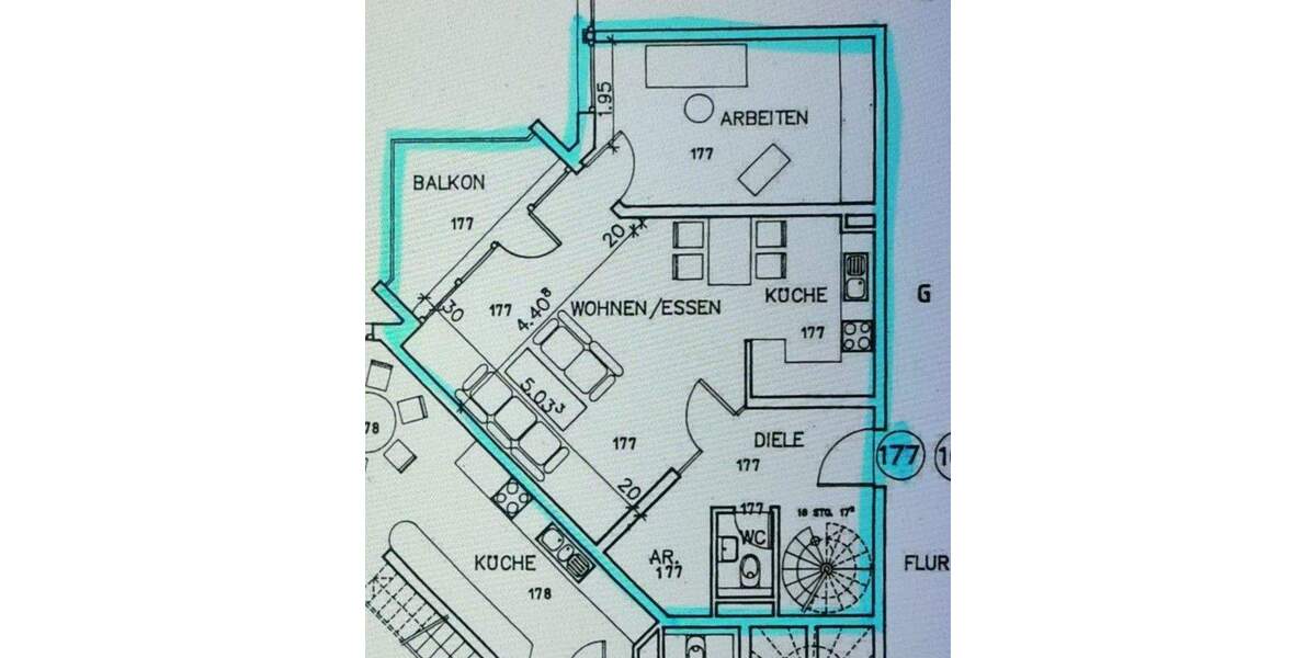 Etagenwohnung Fürth Nordstadt - 2 Zimmer, 340.000&euro; | Angebot:25665852