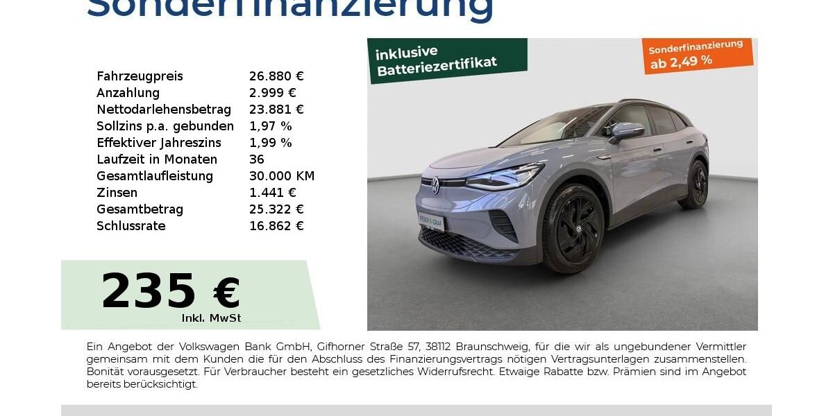 VW ID.4 31.490 km 26.450 &euro; Cadolzburg 90556