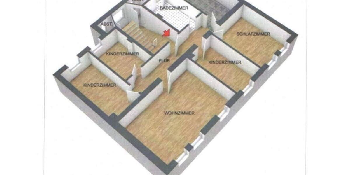 Etagenwohnung Fürth Südstadt - 5 Zimmer, 120 m&sup2;, 379.000&euro; | Angebot:24371166