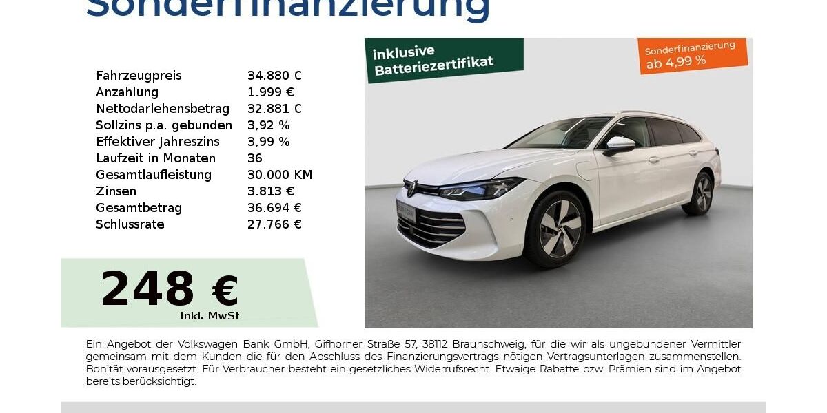 VW Passat 22.202 km 34.590 &euro; Fürth 90763