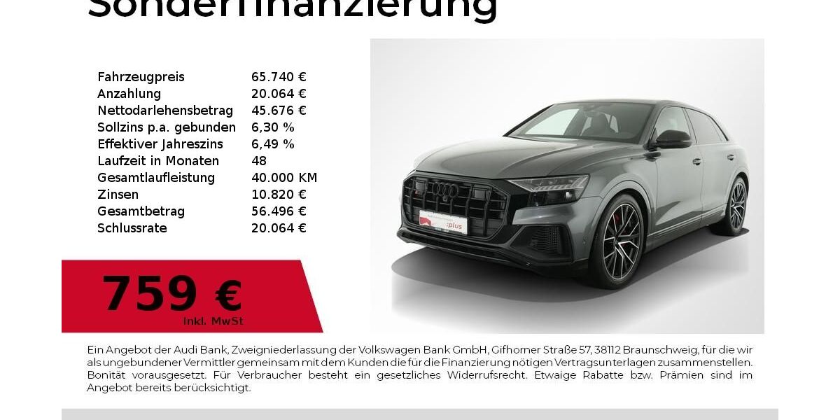 Audi SQ8 75.300 km 65.740 &euro; Nürnberg 90411