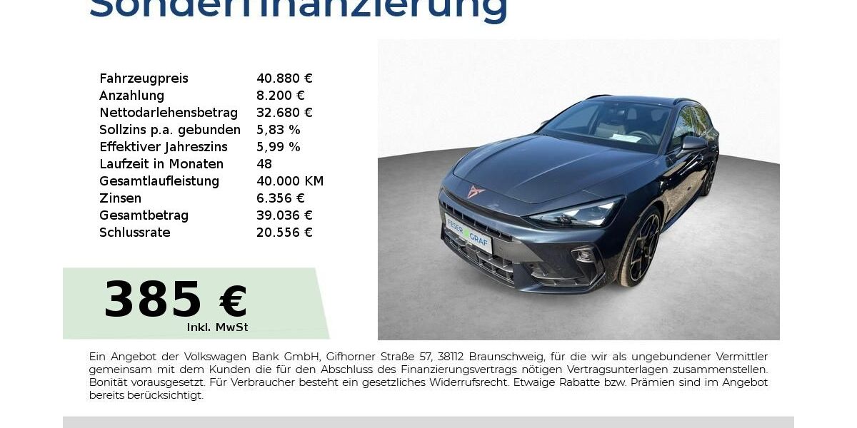 Cupra Leon 9.990 km 40.880 &euro; Schwabach 91126