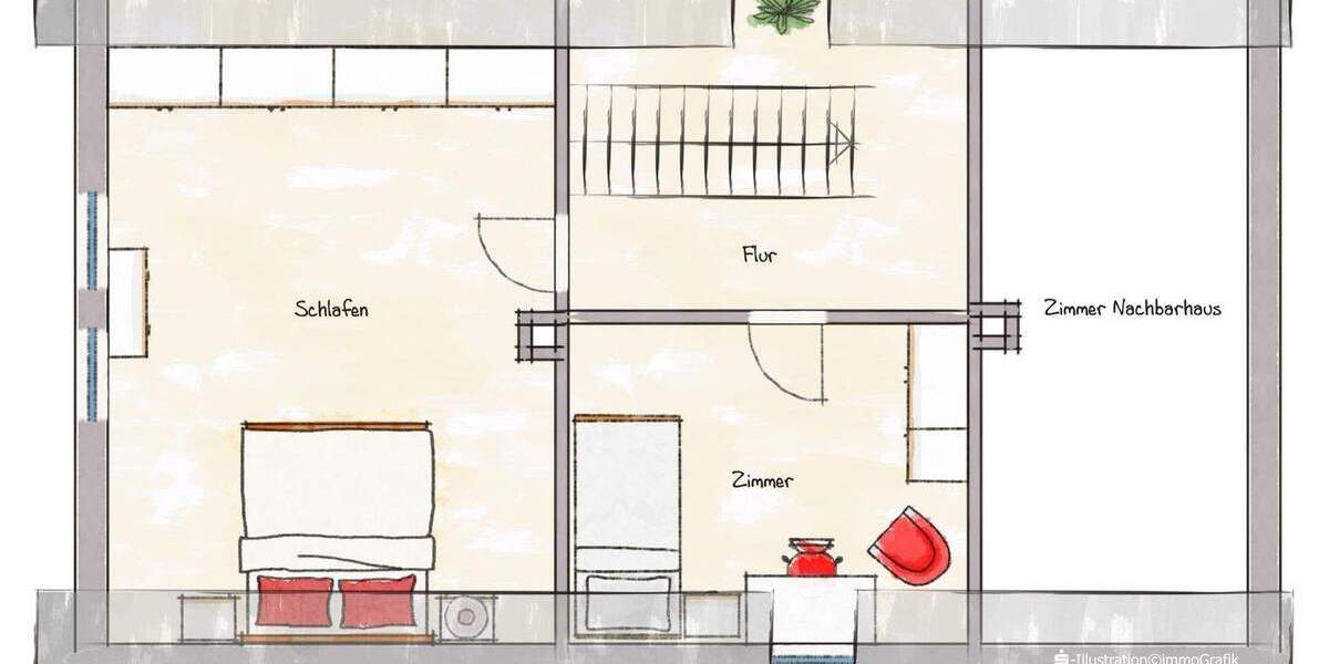 Doppelhaushälfte Erlangen Bruck - 4 Zimmer, 96 m&sup2;, 380.000&euro; | Angebot:25862876