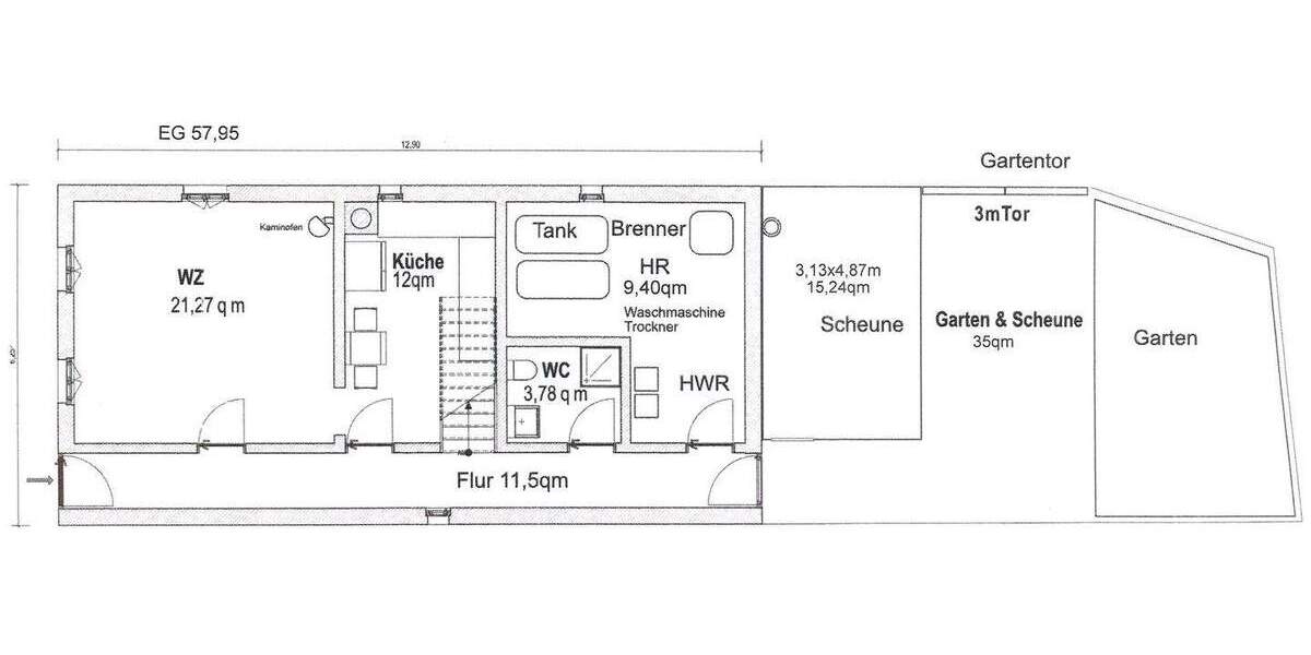Einfamilienhaus Weisendorf - 3 Zimmer, 111 m&sup2;, 358.000&euro; | Angebot:25779295