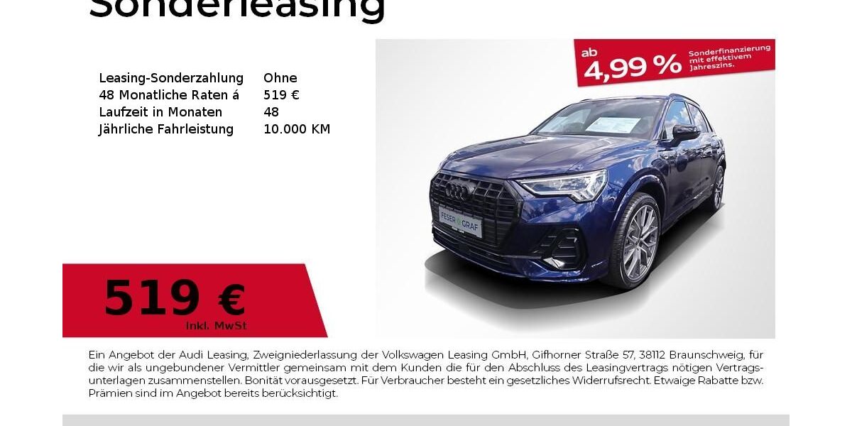 Audi Q3 8.000 km 47.480 &euro; Fürth 90763