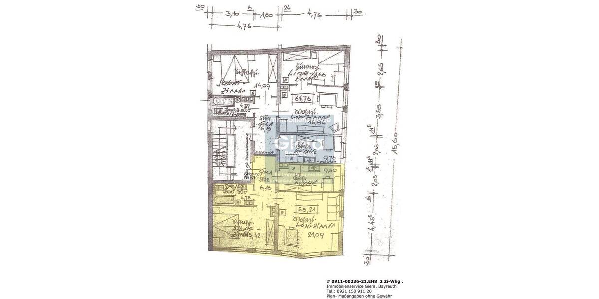 Zimmer Nürnberg Sebald - 2 Zimmer, 55 m&sup2;, 820&euro; | Angebot:25926438