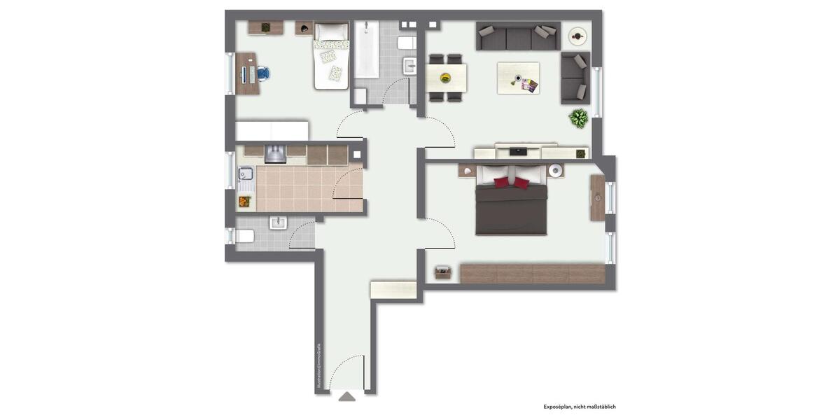 Etagenwohnung Fürth Südstadt - 3 Zimmer, 81 m&sup2;, 880&euro; | Angebot:25789136