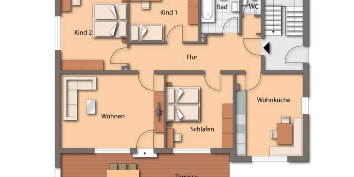Erdgeschoßwohnung Pyrbaum - 4.5 Zimmer, 122 m&sup2;, 1.350&euro; | Angebot:25830638