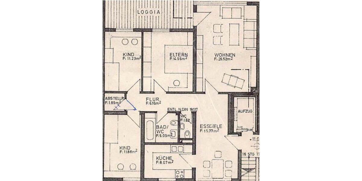 Etagenwohnung Nürnberg Eberhardshof - 4 Zimmer, 106 m&sup2;, 457.000&euro; | Angebot:27005914