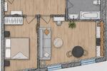 Etagenwohnung Nürnberg Kleinweidenmühle - 2 Zimmer, 45 m&sup2;, 960&euro; | Angebot:26517887