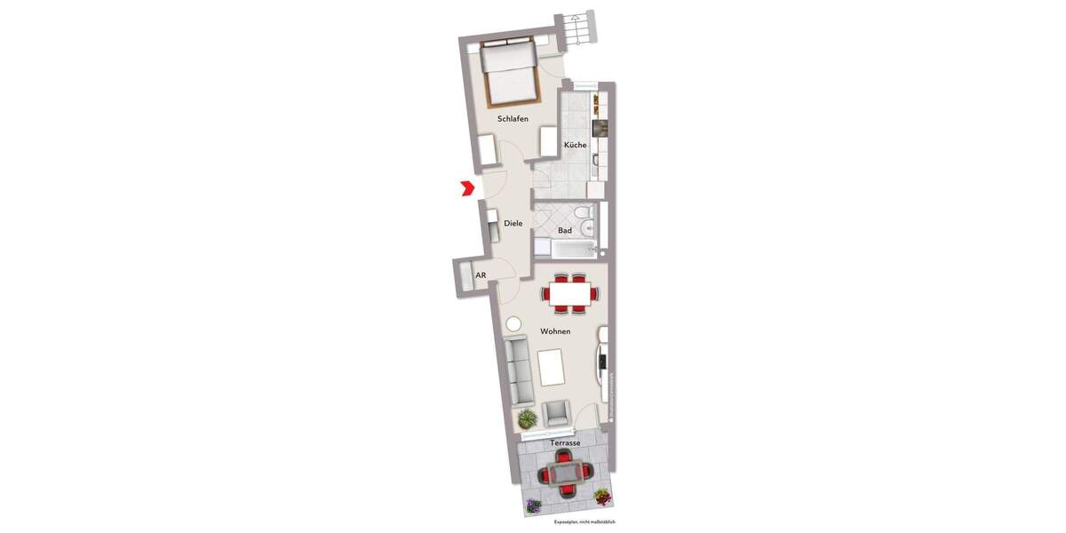 Etagenwohnung Erlangen Innenstadt - 2 Zimmer, 60 m&sup2;, 269.000&euro; | Angebot:25909853