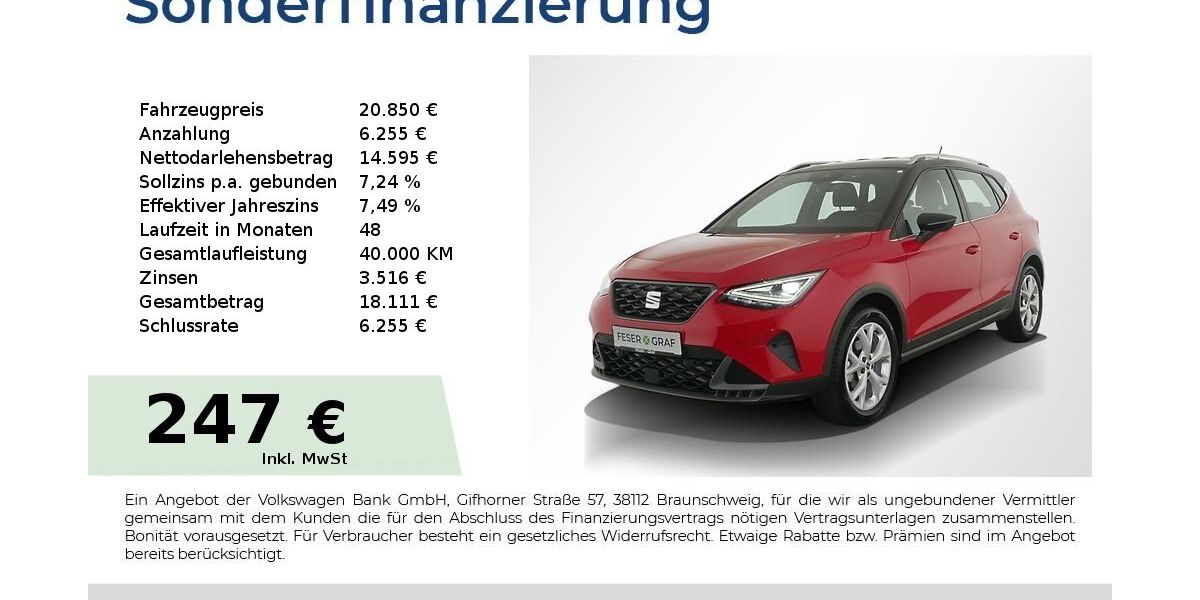 Seat Arona 33.650 km 20.850 &euro; Nürnberg 90441