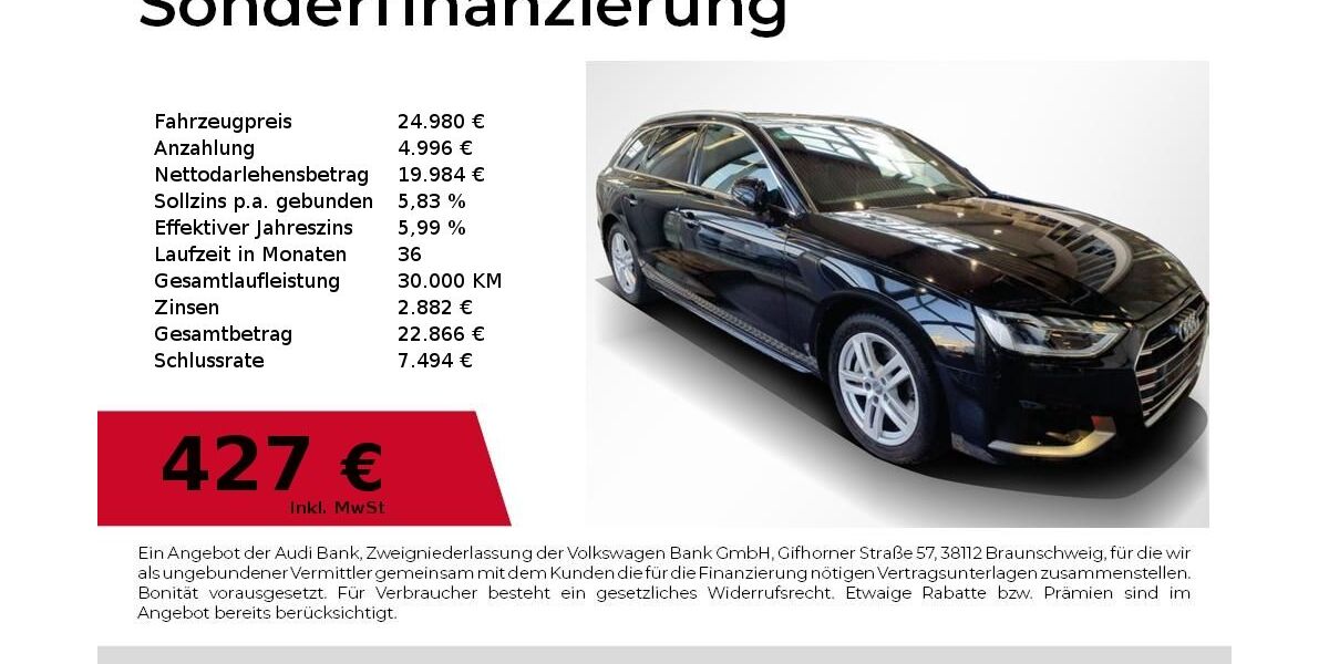 Audi A4 87.648 km 24.980 &euro; Nürnberg 90441