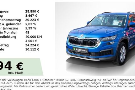 Skoda Kodiaq 64.000 km 28.480 &euro; Nürnberg 90431