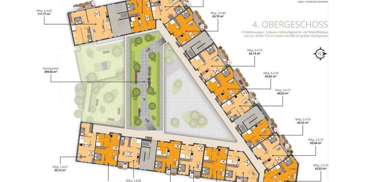 Etagenwohnung Nürnberg Gibitzenhof - 1.5 Zimmer, 51 m&sup2;, 765&euro; | Angebot:25829302