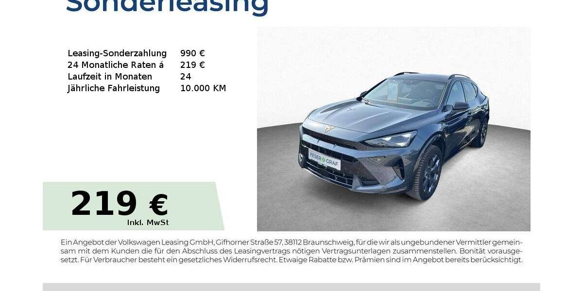 Cupra Formentor 14.250 km 32.950 &euro; Schwabach 91126